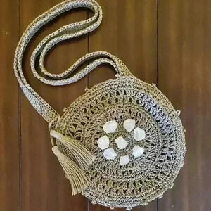 Purse With Clear Quartz Crystals